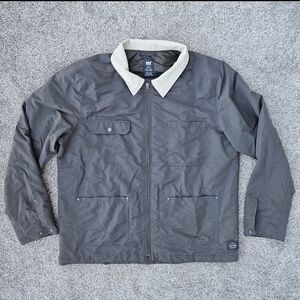 Helly Hansen Meyer Insulated Jacket Gray Green Zip Up Coat Men's Size XXL 2XL